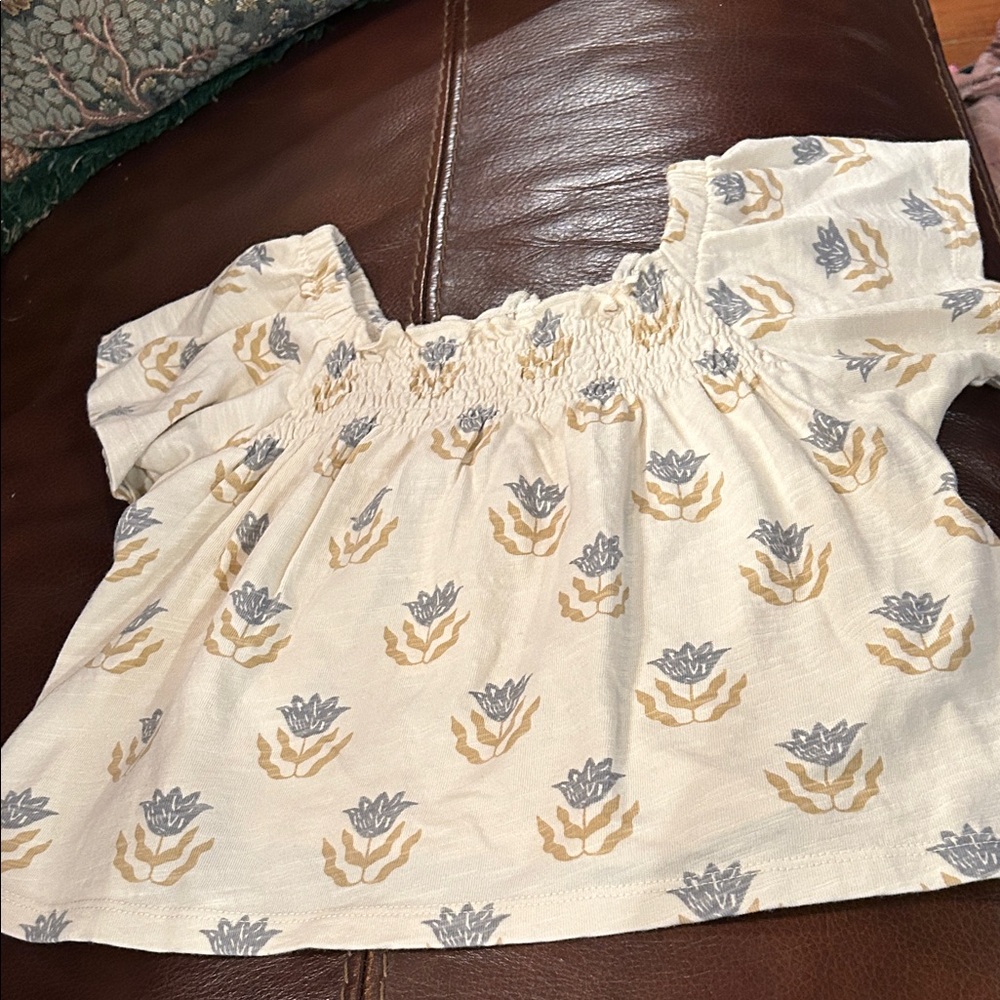 Rylee + Cru Cream and Blue Kids Matching Set - Picture 2 of 5
